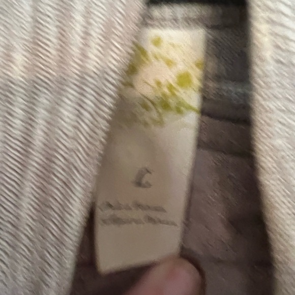 Anthropologie neutral mixed texture vest in L - Picture 6 of 6